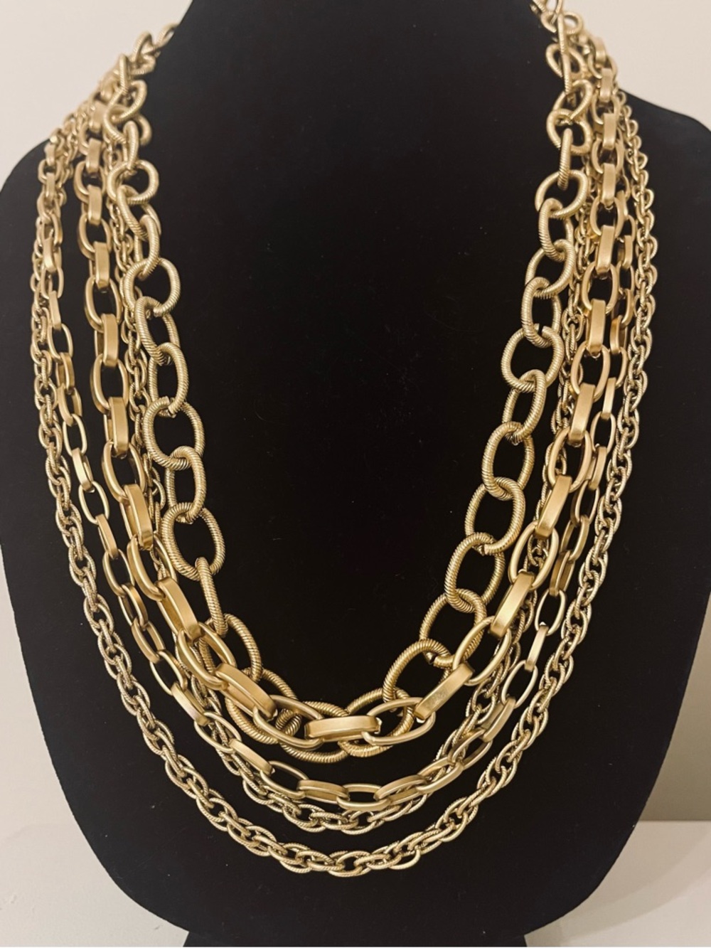 #215 St John Gold-tone Multi-Strand Necklace